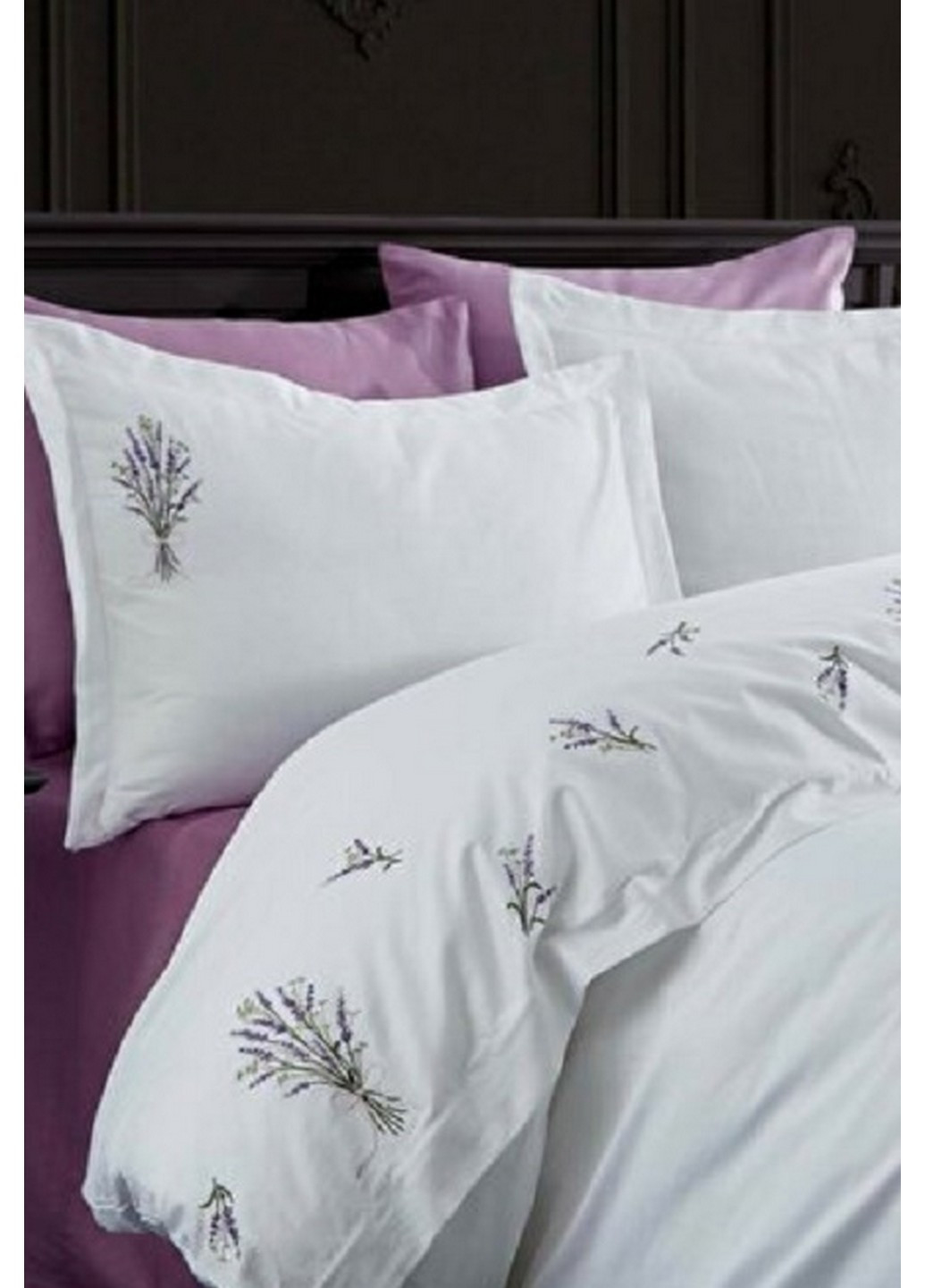 Постельное белье Lavender с вышивкой Евро Dantela Vita (259247508)