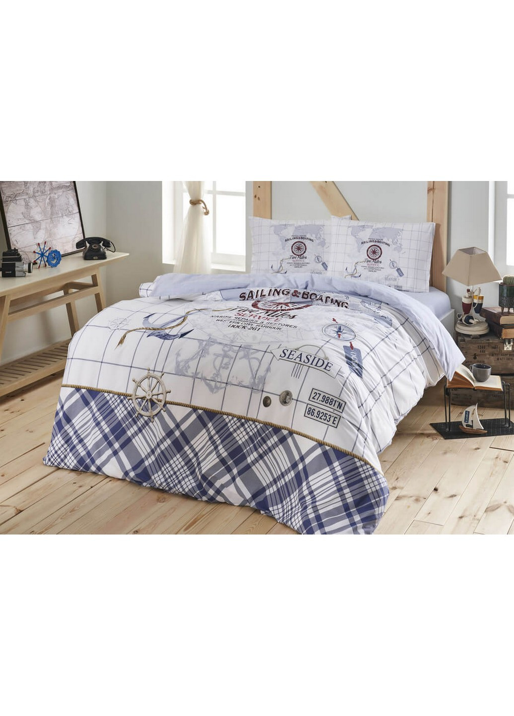 Постільна білизна Sea Side Blue Евро Tac (259247024)