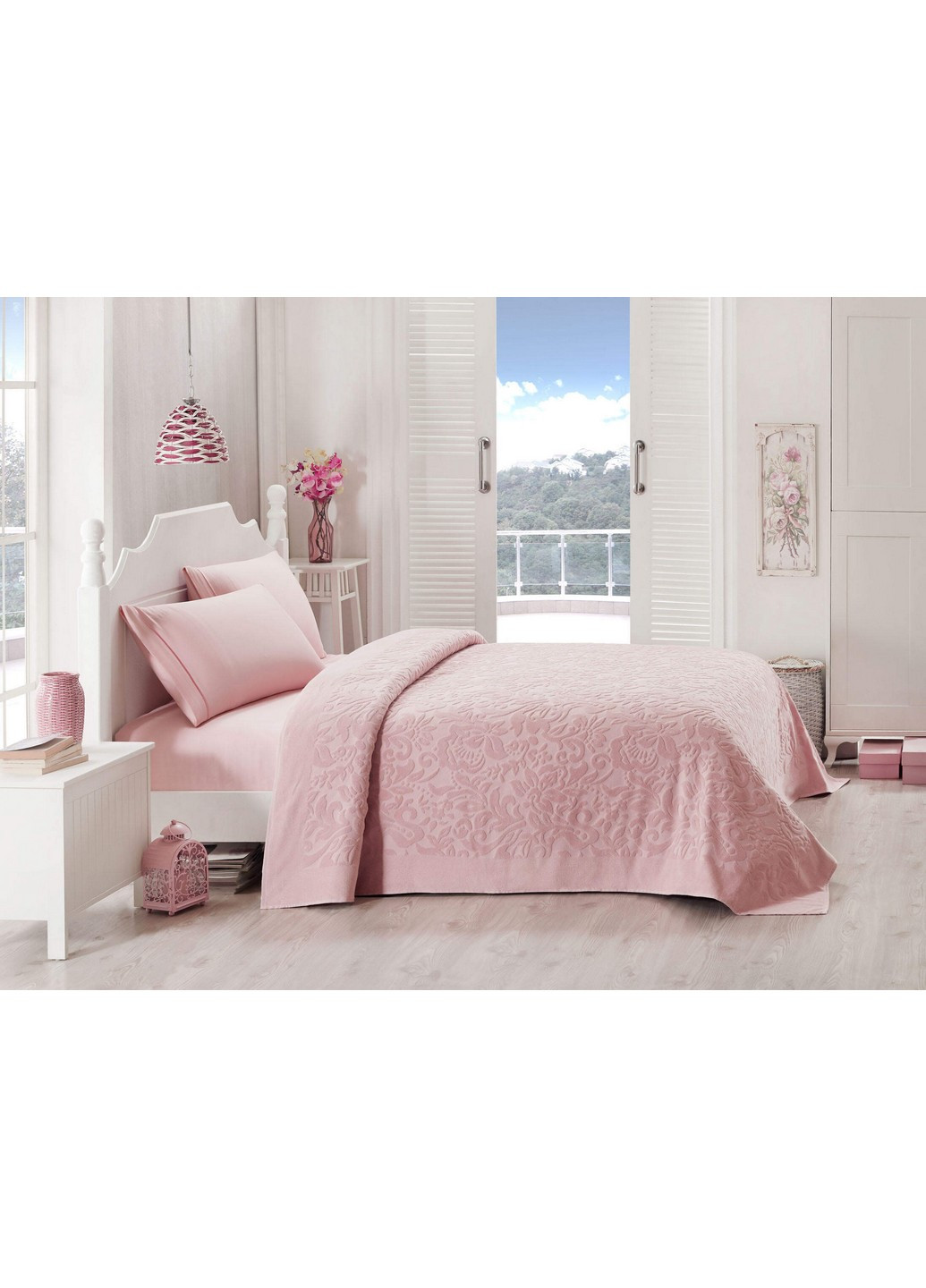 Махровая простынь-покрывало Lyon 200х220 см Tac (259246075)