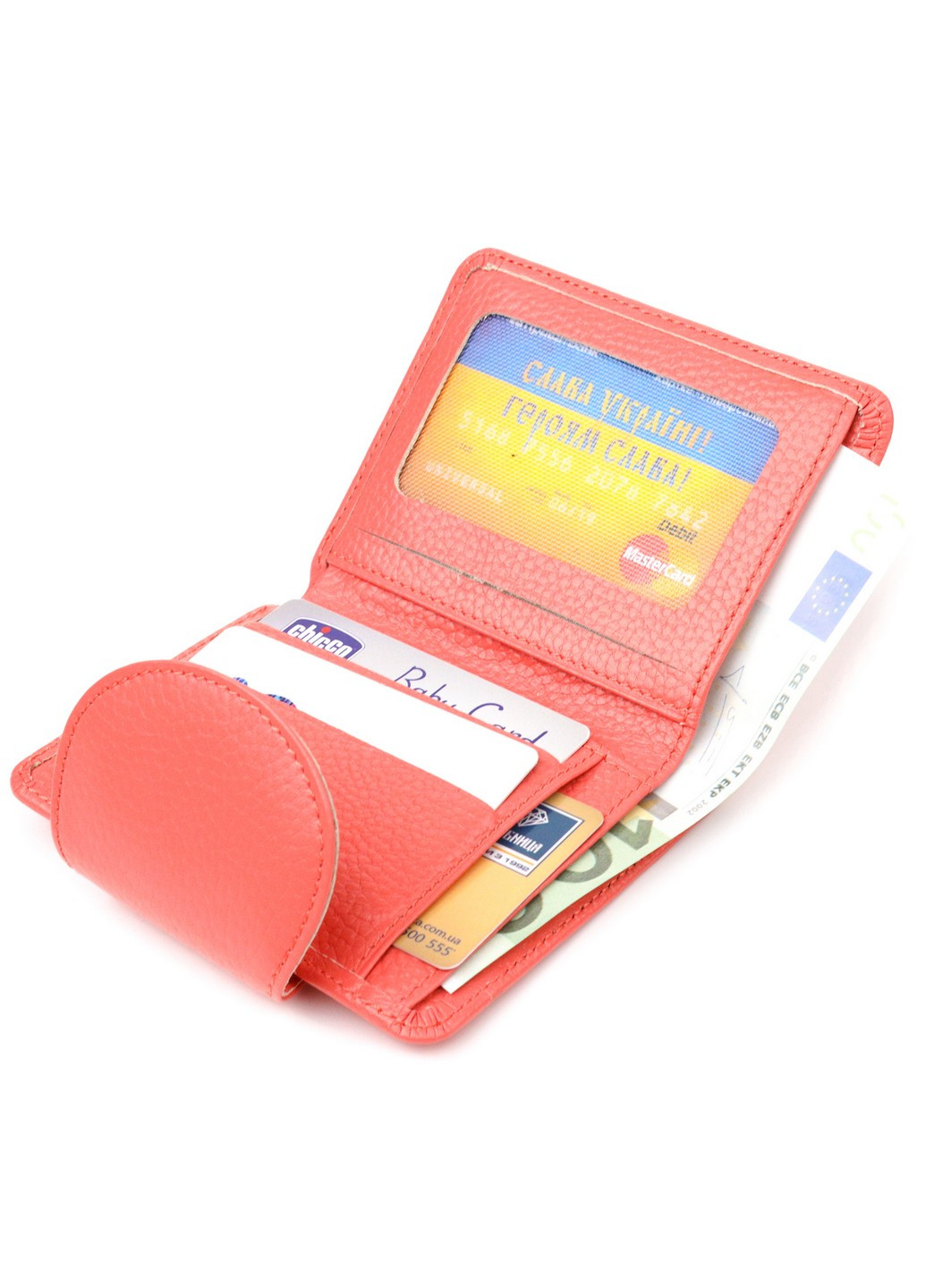 Жіночий шкіряний гаманець 9х11,7х1 см Canpellini (259264193)