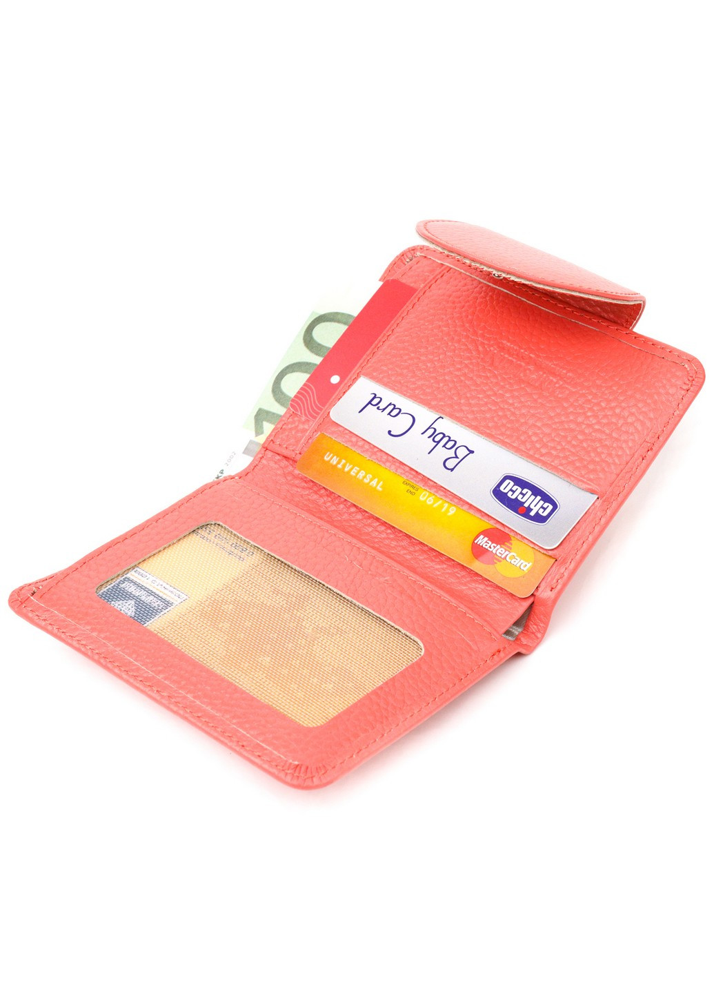 Жіночий шкіряний гаманець 9х11,7х1 см Canpellini (259264193)