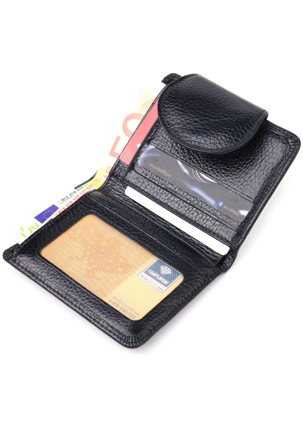 Жіночий шкіряний гаманець 9х11,7х1 см Canpellini (259264196)