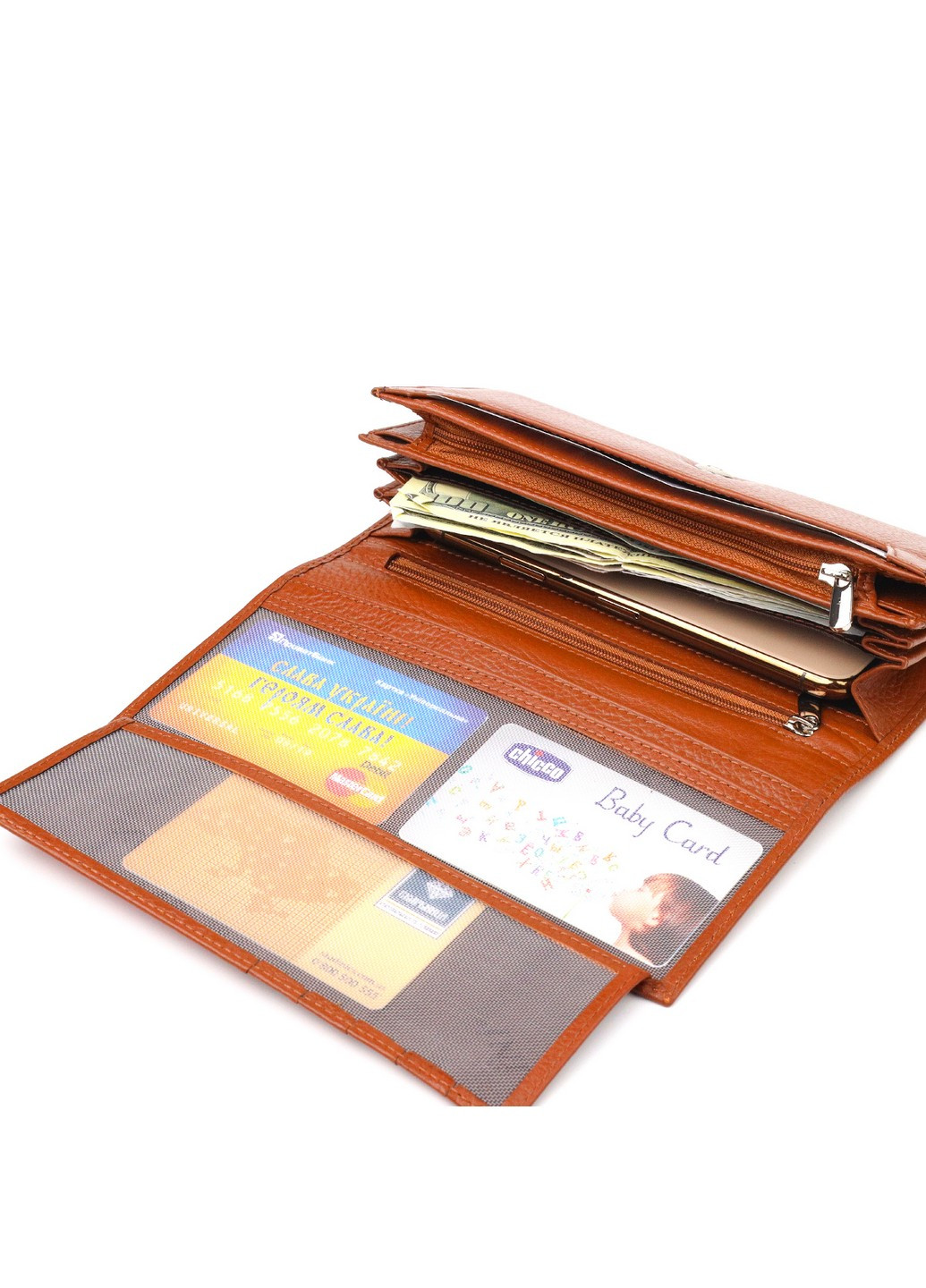 Жіночий шкіряний гаманець 19,2х10,2х2,5 см Canpellini (259264249)