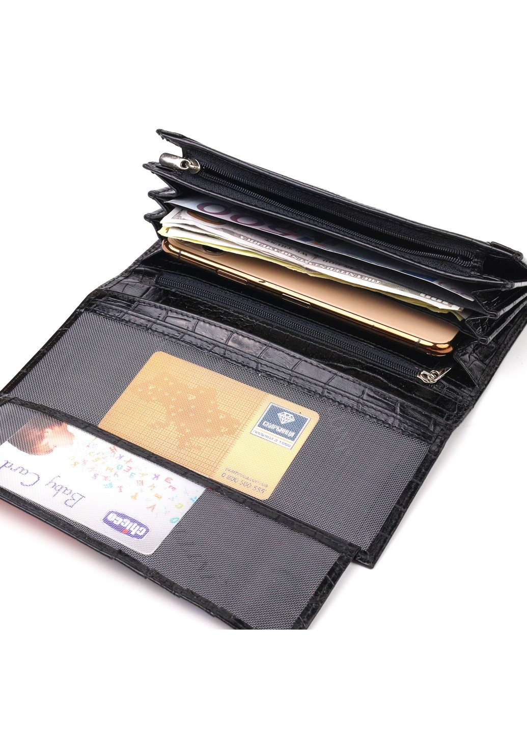 Жіночий шкіряний гаманець 19,2х10,2х2,5 см Canpellini (259265045)