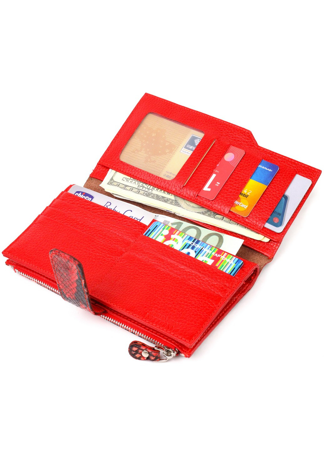 Жіночий шкіряний гаманець 10х18,7х2 см Canpellini (259263262)