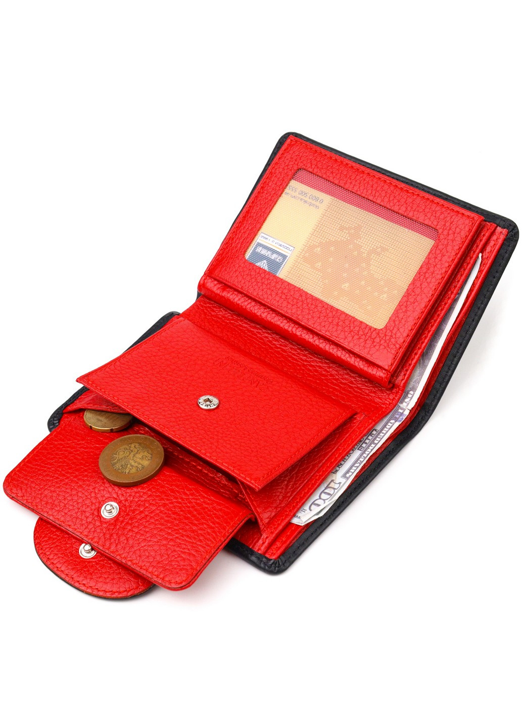 Жіночий шкіряний гаманець 10х13х1,5 см Canpellini (259265031)
