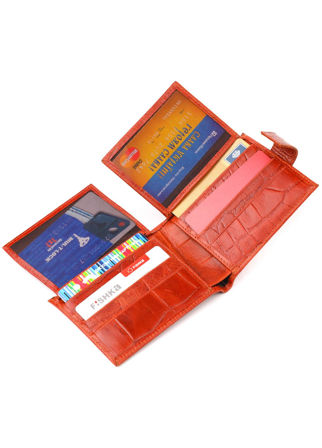 Мужской кожаный кошелек 11х8,3х1 см Canpellini (259264203)