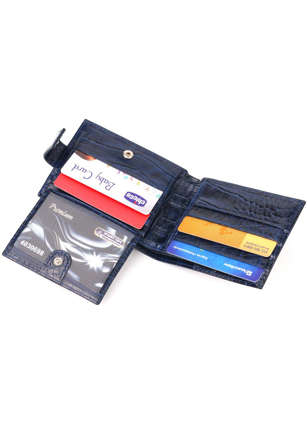 Чоловічий шкіряний гаманець 11х8,3х1 см Canpellini (259263237)