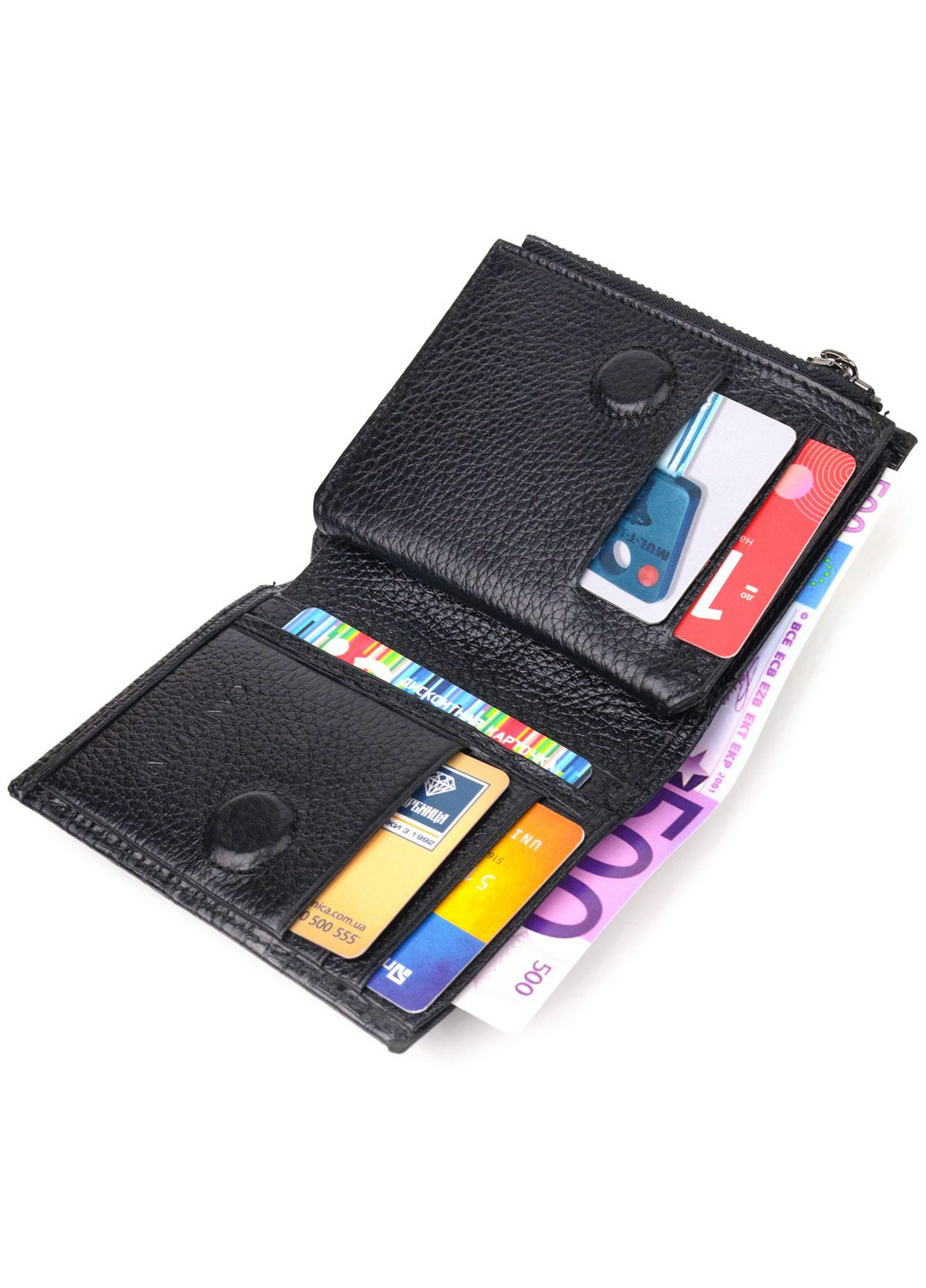 Шкіряний гаманець 9,7х11,5х1,5 см Canpellini (259264223)