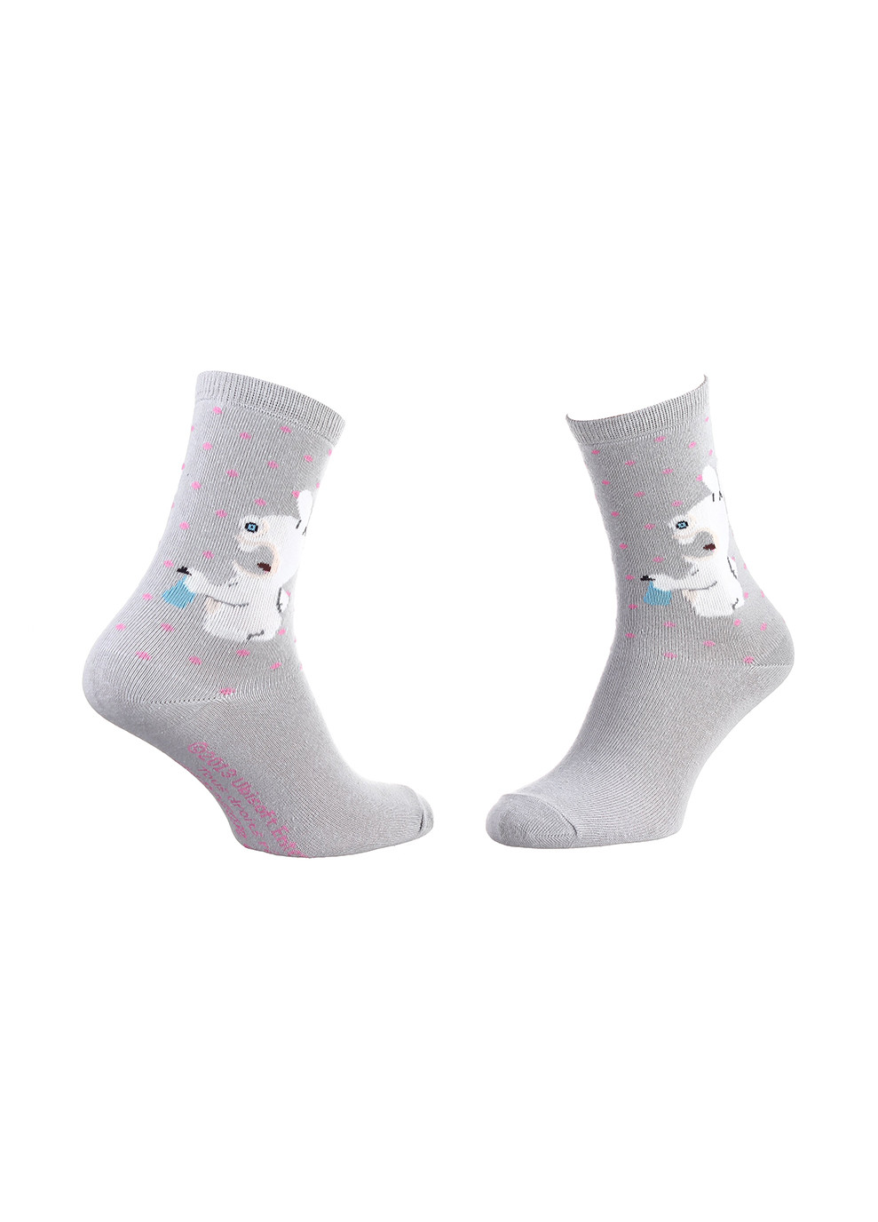 Серые носки cretin rabbits back rabbit 1-pack 35-41 gray Rabbids Invasion (259296703)