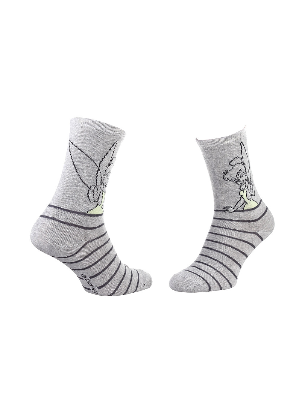 Серые носки fees bells la fee stripes 1-pack 36-41 gray Disney (259296478)