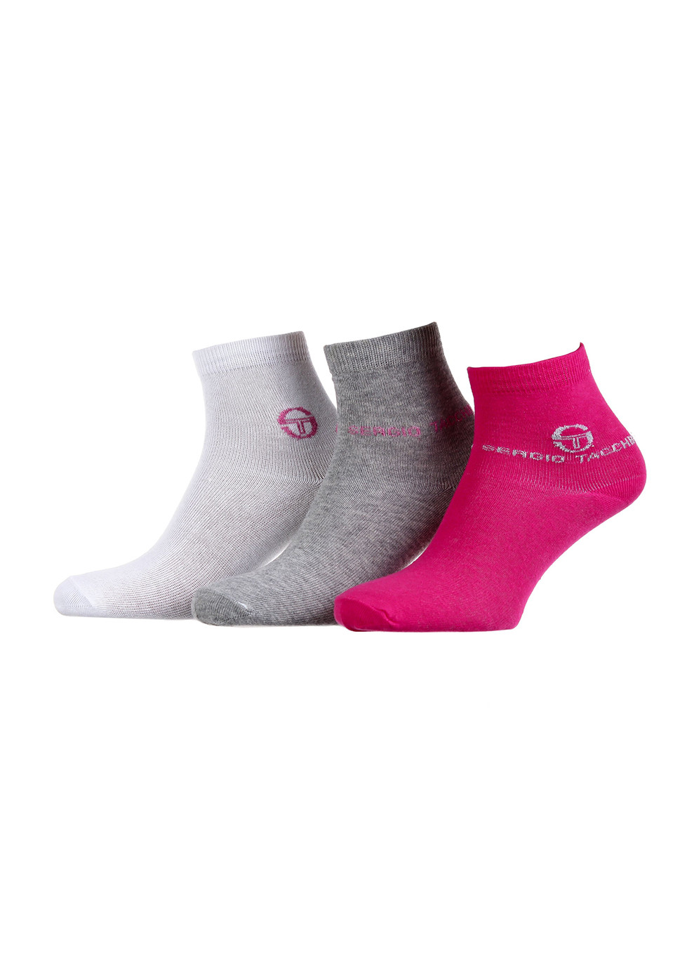 Шкарпетки 3-pack 36-41 white/gray/pink Sergio Tacchini (259296237)