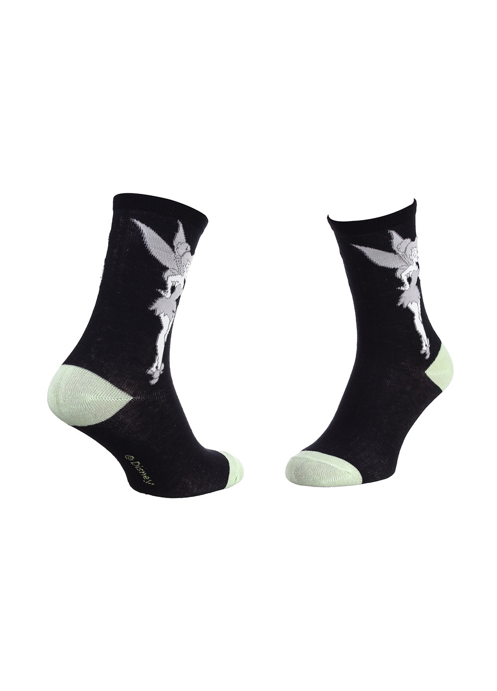 Чёрные носки fees bells the fee 1-pack 36-41 black green Disney (259296493)