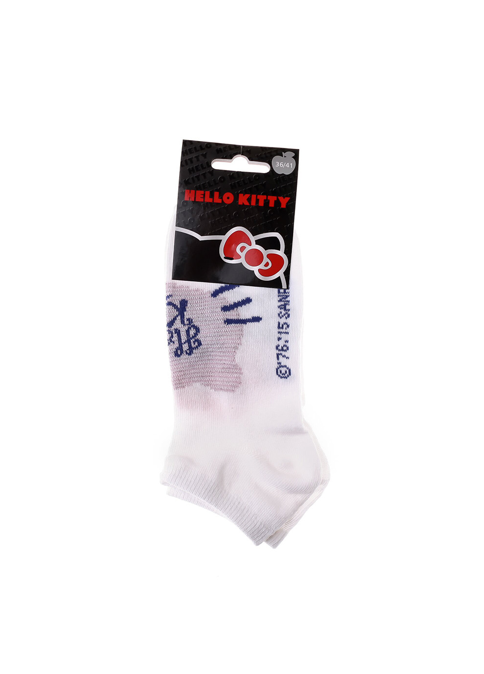 Носки Socks 1-pack 36-41 white/pink Hello Kitty (259296542)