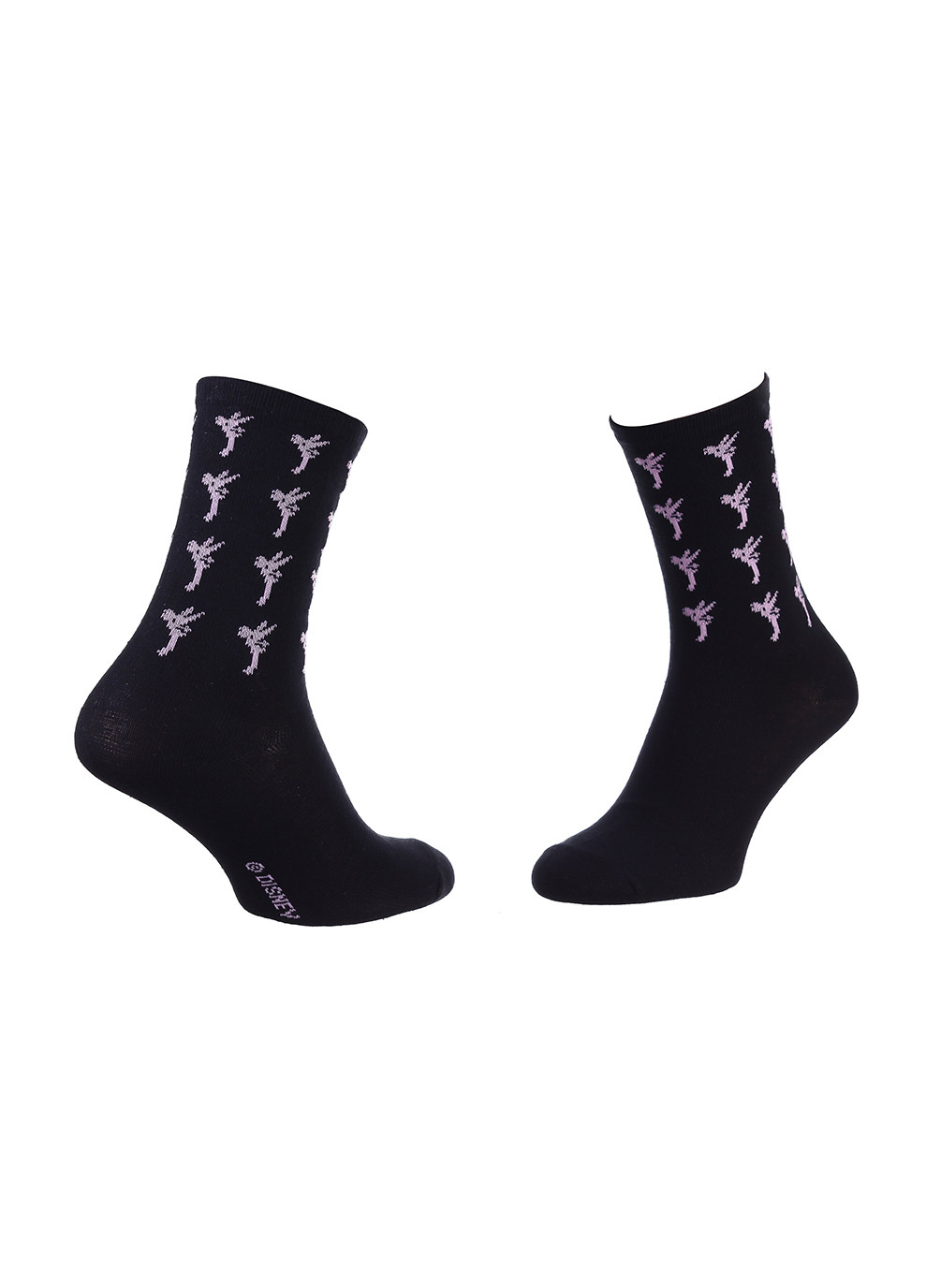 Чёрные носки fees bells al lover feel 1-pack 36-41 black Disney (259296471)