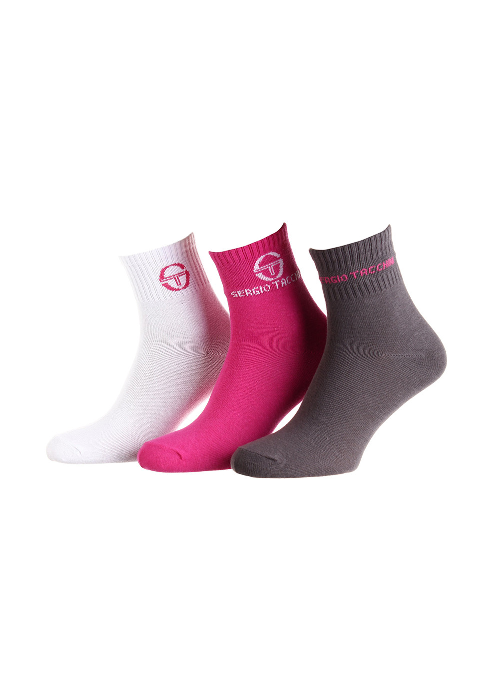 Шкарпетки 3-pack 36-41 white/gray/pink Sergio Tacchini (259296242)