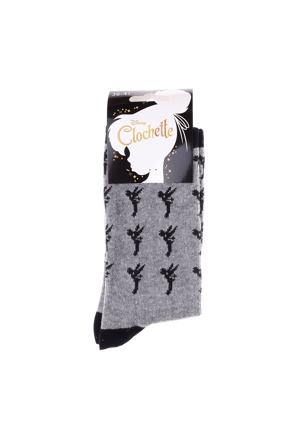 Шкарпетки Fees Bells Al Lover Feel 1-pack 36-41 gray Disney (259296499)
