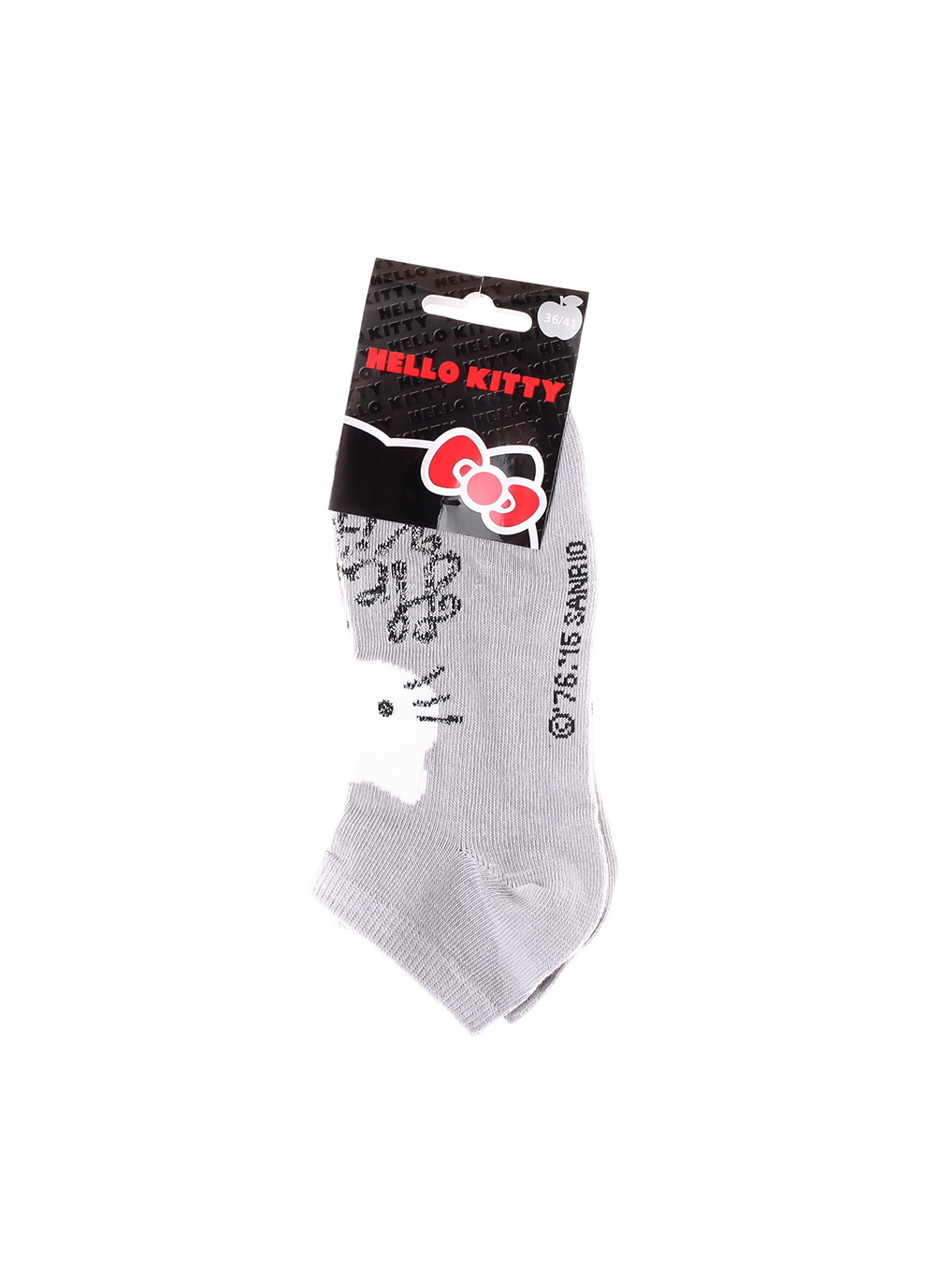 Серые носки socks 1-pack light 36-41 gray Hello Kitty (259296545)