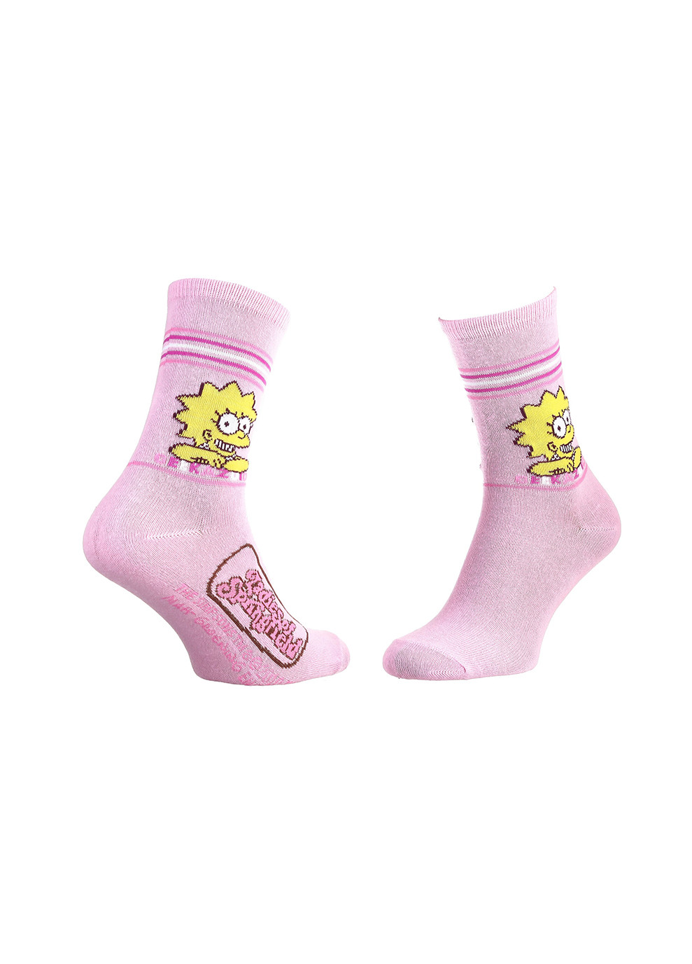 Розовые носки lisa geekazoid 1-pack 35-41 pink The Simpsons (259296362)