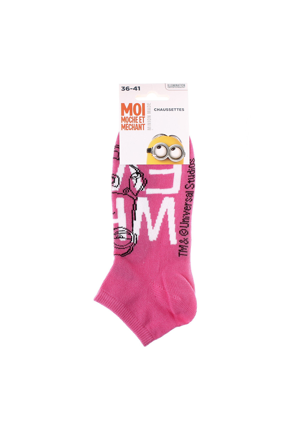 Шкарпетки What Ever 1-pack 36-41 pink Minions (259296437)