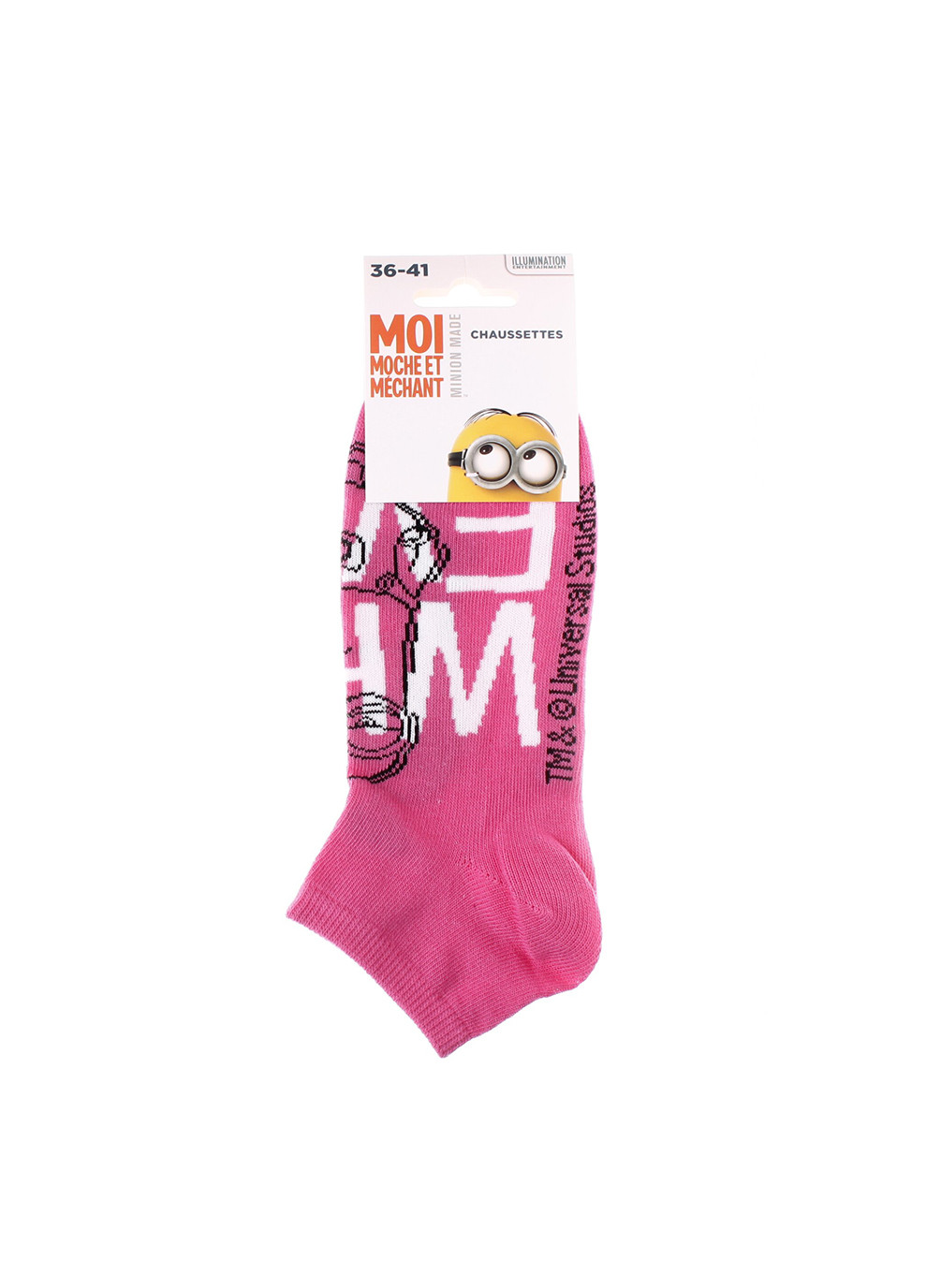 Рожеві шкарпетки what ever 1-pack 36-41 pink Minions (259296437)