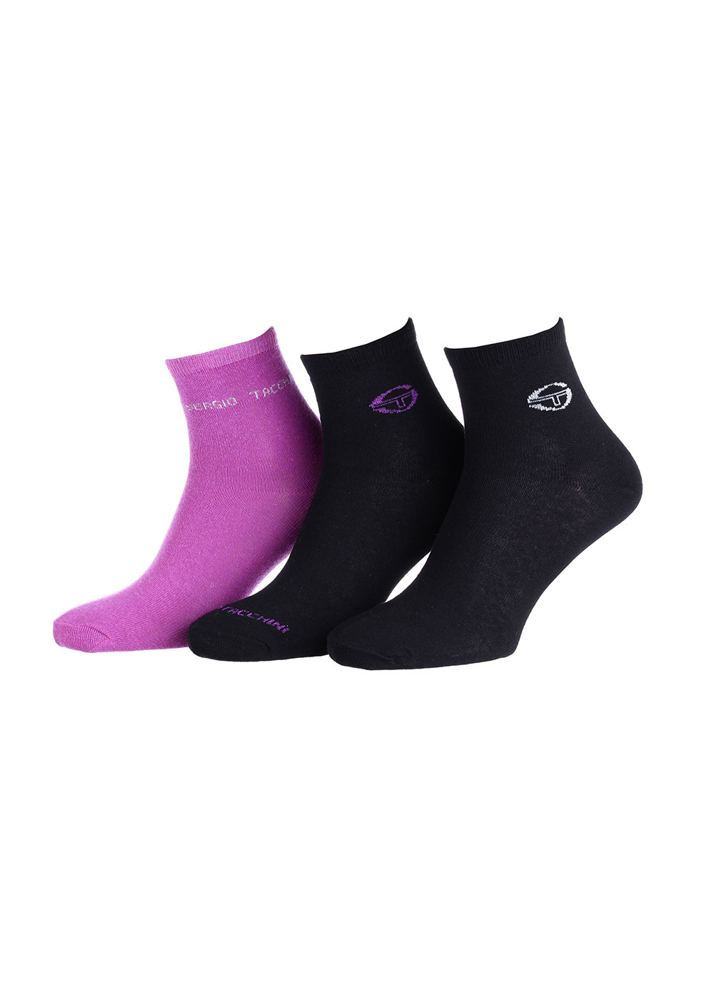 Шкарпетки 3-pack 35-37 black/pink Sergio Tacchini (259296264)
