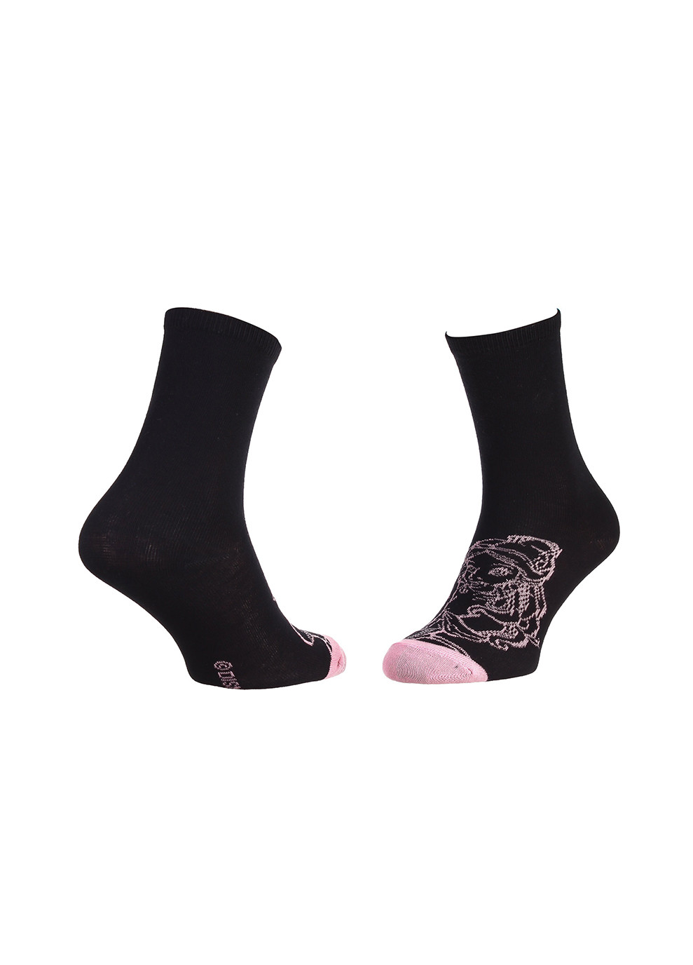 Чёрные носки princess belle 1-pack 36-41 black/pink Disney (259296509)