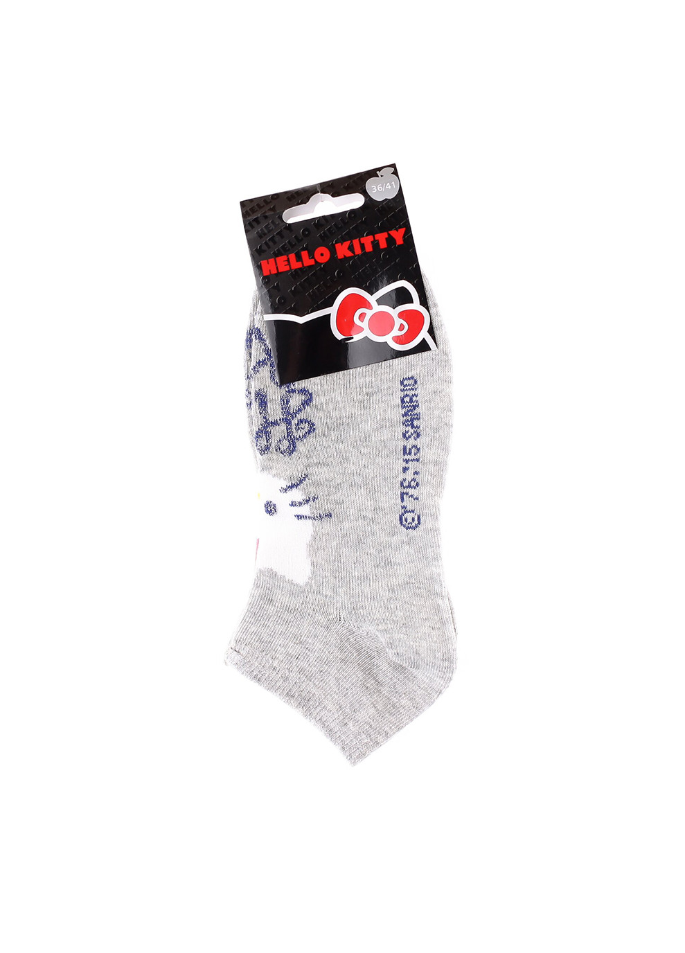 Носки Socks 1-pack 36-41 gray Hello Kitty (259296549)