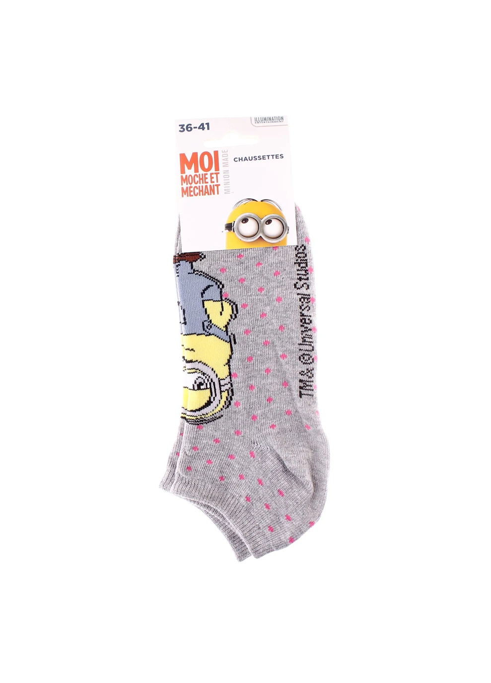 Сірі шкарпетки all over dots 1-pack 36-41 gray Minions (259296442)