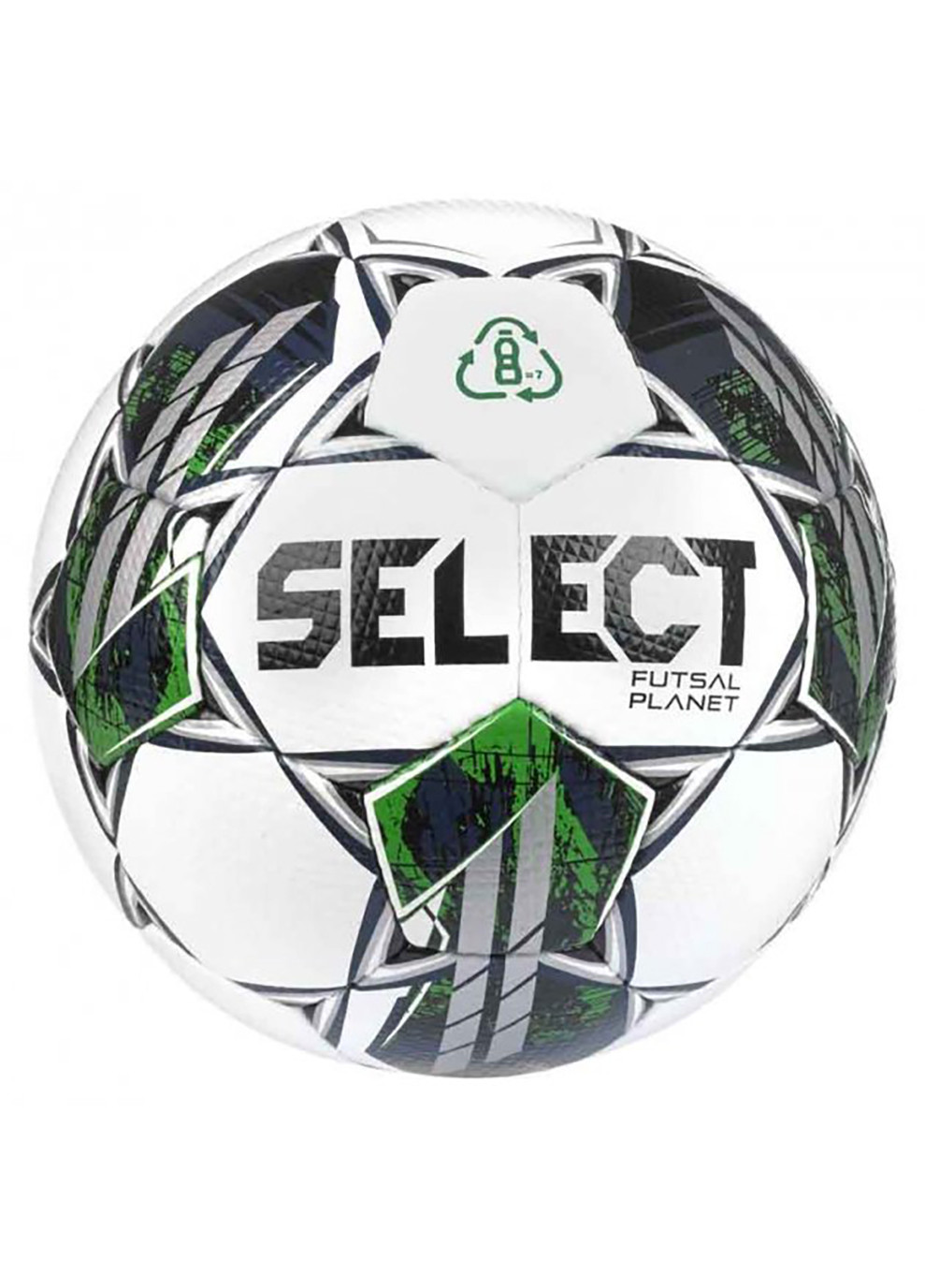 М'яч футзальний FUTSAL PLANET v22 біло-зелений Уні 4 Select (259296364)