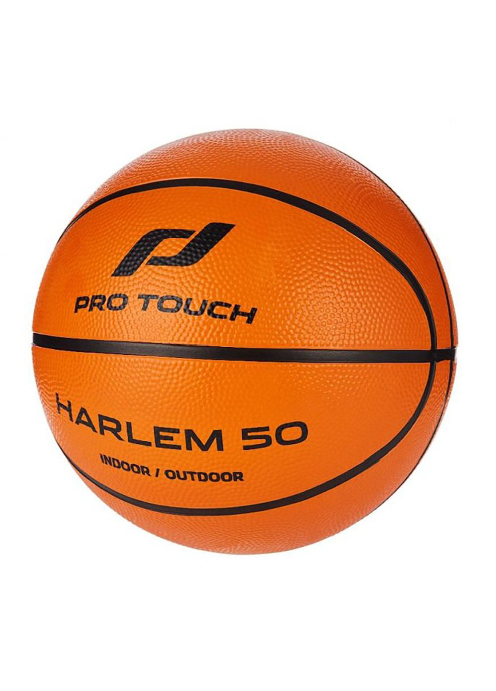 Мяч баскетбольный Harlem 50 черно-оранжевый 80975474-7 Pro Touch (259296281)