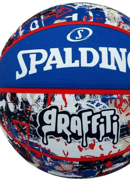 М'яч баскетбольний гумовий №7 GRAFFITI Multicolor Spalding (259296279)