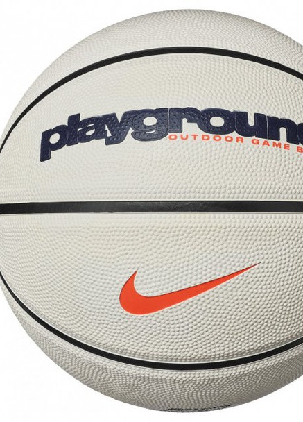 Мяч баскетбольный EVERYDAY PLAYGROUND 8P GRAPHIC DEFLATED light BONE/orange size 7 Nike (259296592)