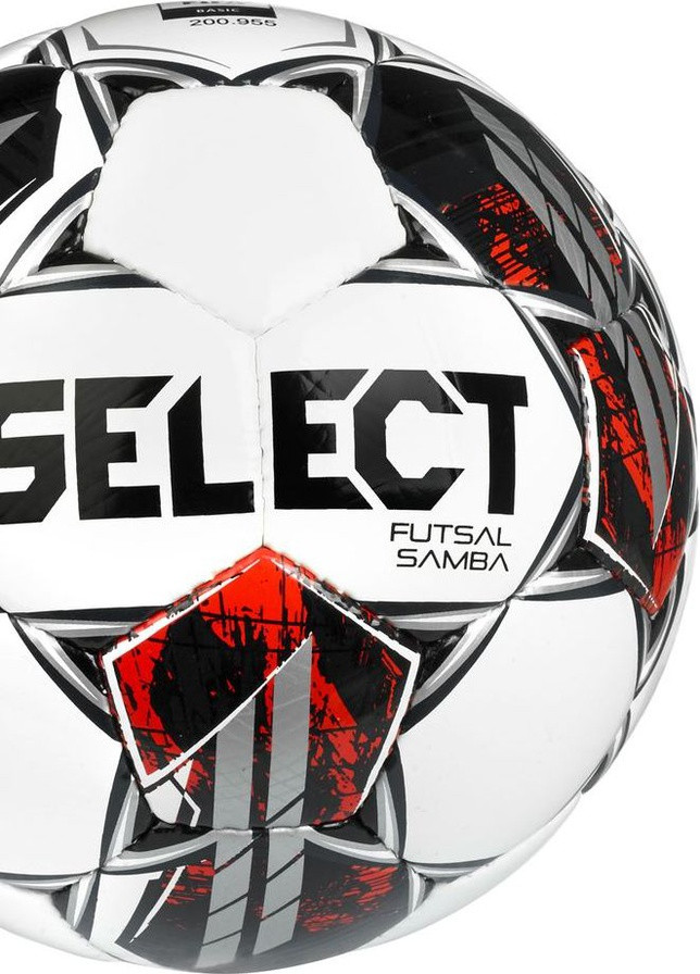 М'яч футзальний Futsal Samba v22 білий/срібний Уни 4 Select (259296291)