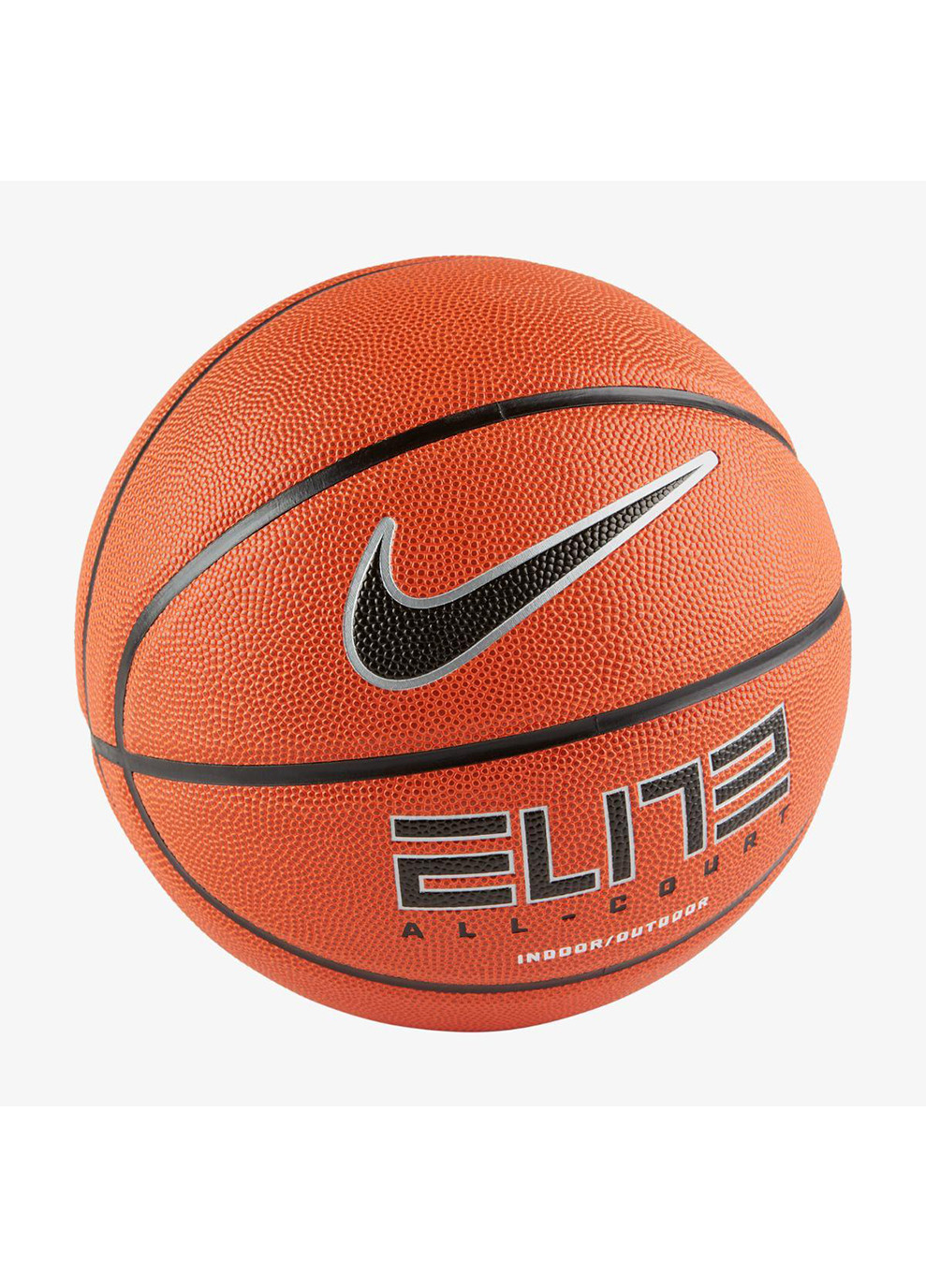 Мяч баскетбольный Elite All Court 8P 2.0 р. 7 Deflated Amber/Black/Metallic Nike (259296688)
