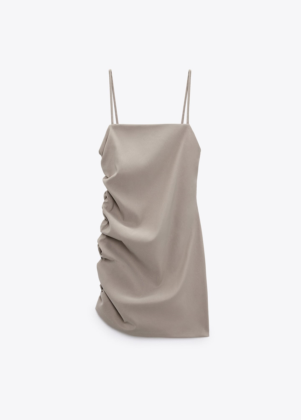 Светло-серое праздничный платье Zara однотонное