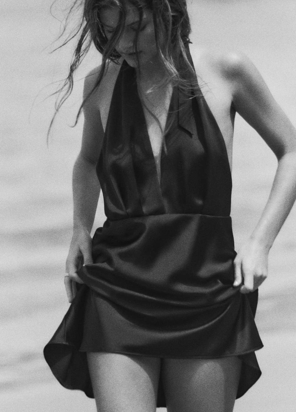 Черное повседневный платье Zara однотонное