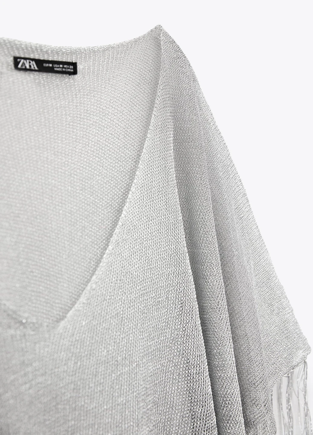 Срібна святковий сукня Zara однотонна