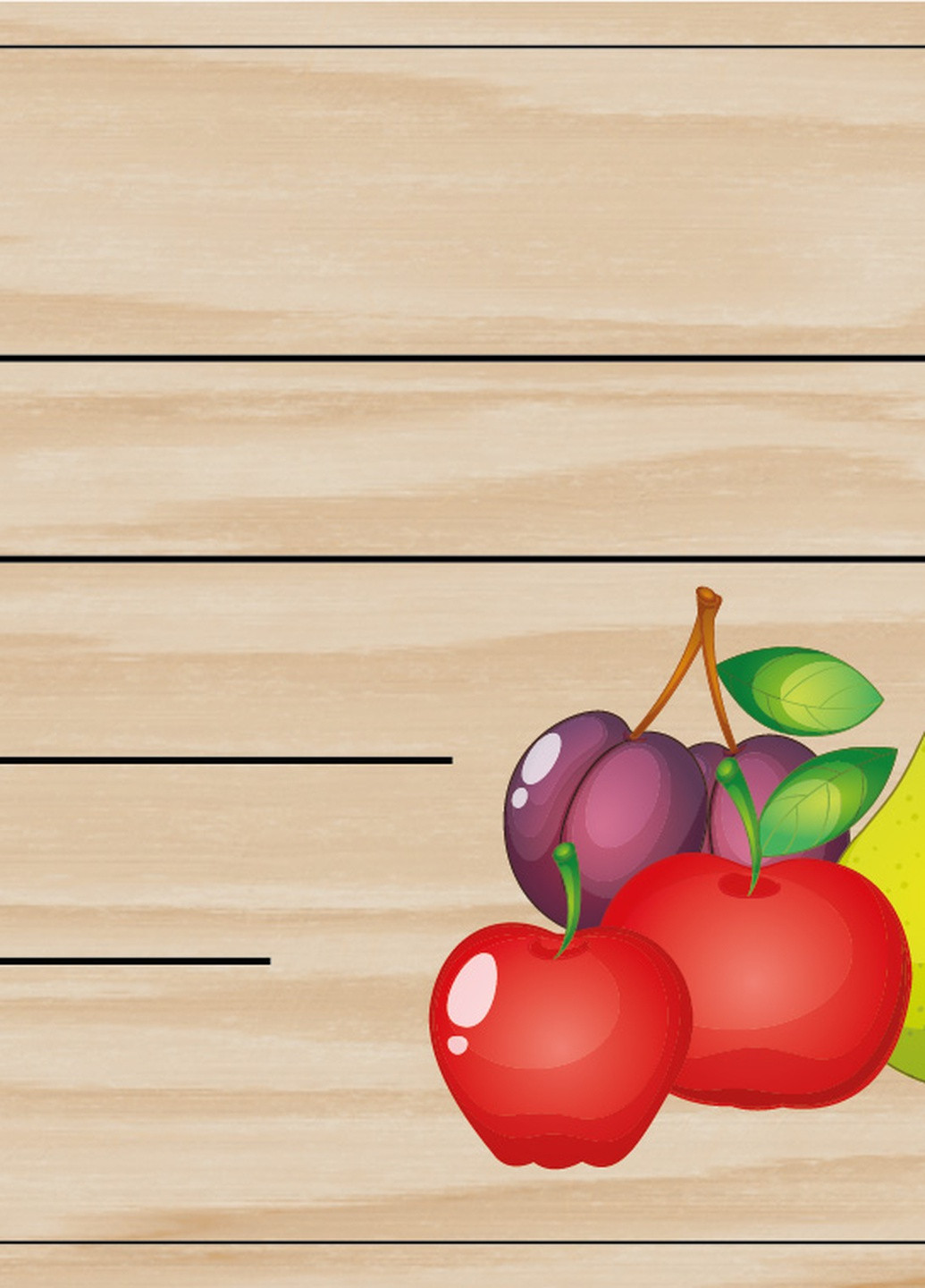 Наклейка на Консервацію "Фрукти" Komfolino (259301254)