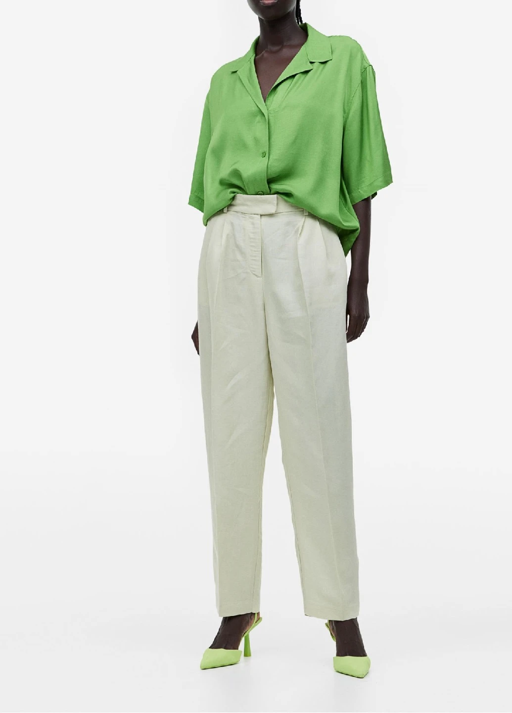 Зелёная блуза H&M