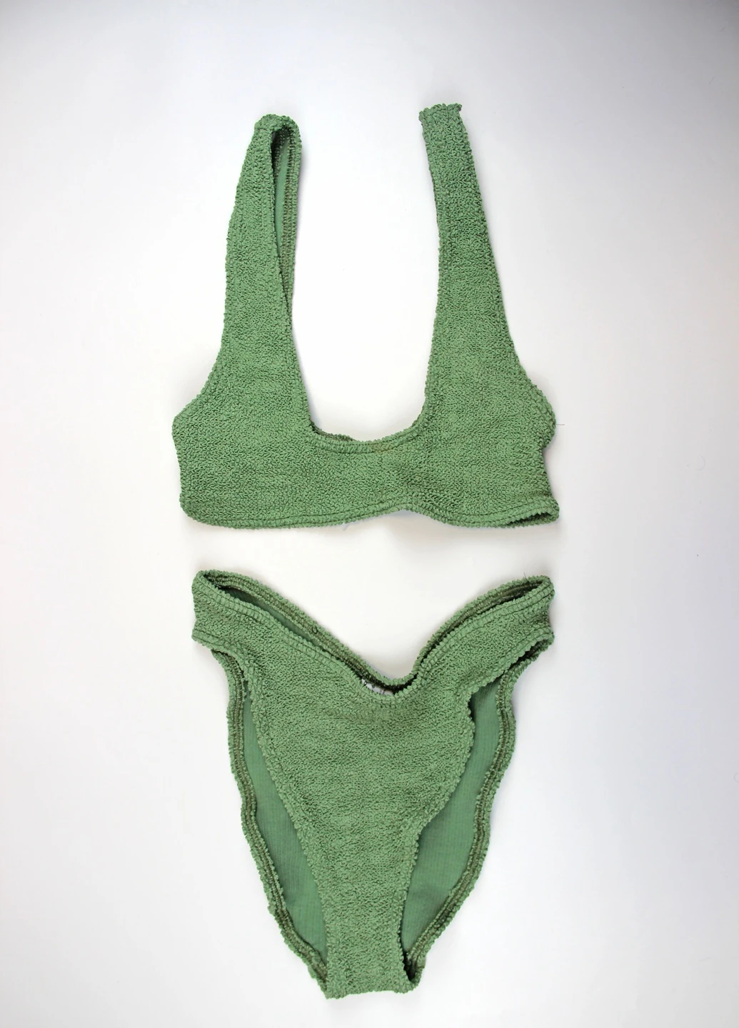 Оливковий (хакі) купальник Asos