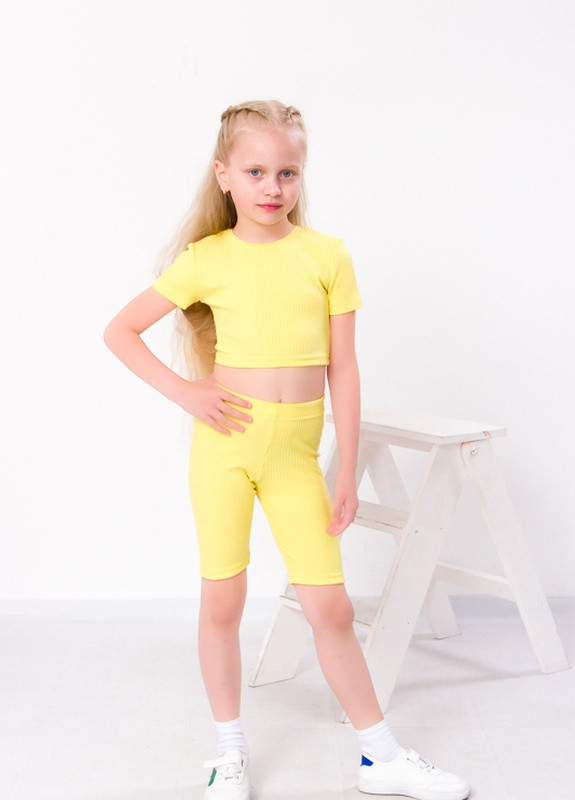 Комплект для дівчинки (топ+велосипедки) Жовтий Носи Своє (6381-103-v1) Носи своє (259318418)