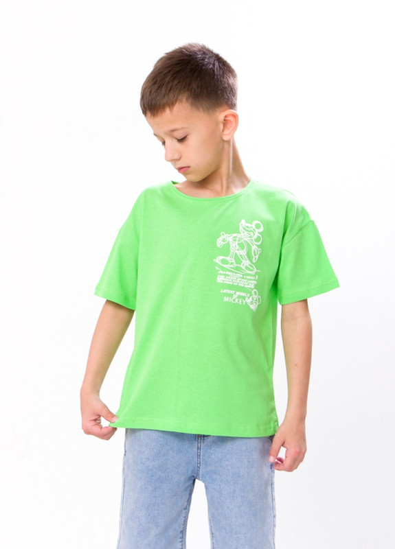 Салатовая летняя футболка для хлопчика салатовий носи своє (6263-001-33-v2) Носи своє