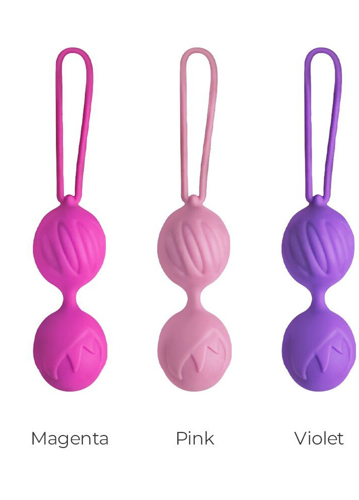 Вагинальные шарики Geisha Lastic Balls Mini Pink, диаметр 3,4см, вес 85гр Adrien Lastic (259346861)