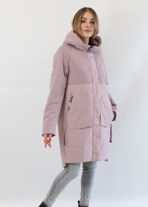 Светло-фиолетовая демисезонная женская куртка реглан misha в окраске сиреневая лаванда Mishele