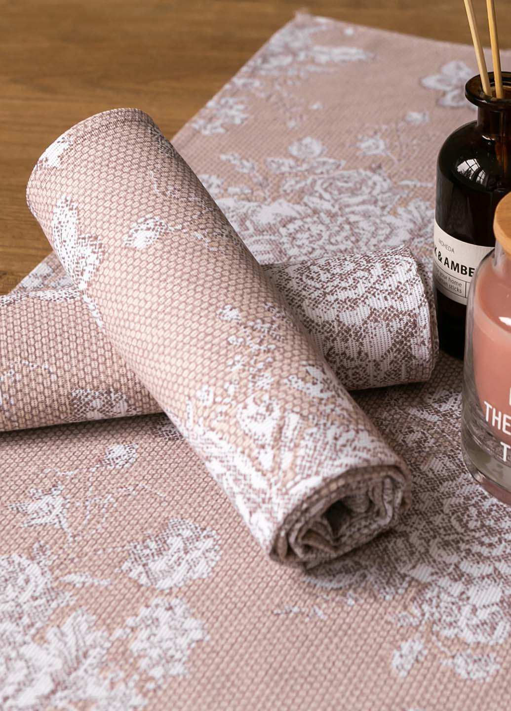 Homedec полотенце "шантильи бежевая" 75х40 см. цветочный бежевый производство - Украина