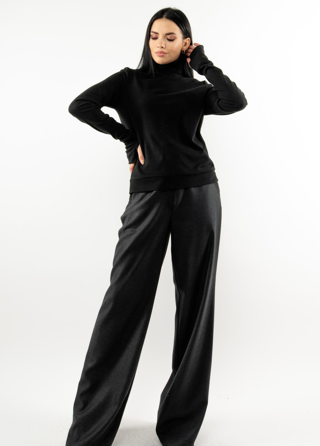 Черные кэжуал летние брюки Ри Мари