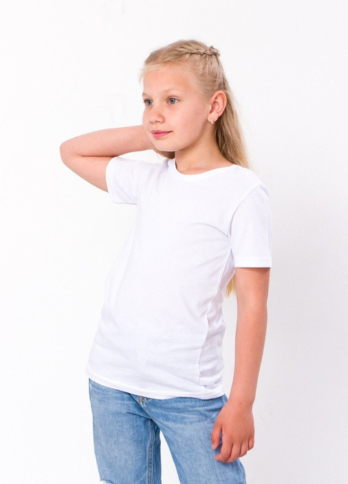 Біла літня футболка дитяча білий носи своє (6021-1-1-v2) Носи своє