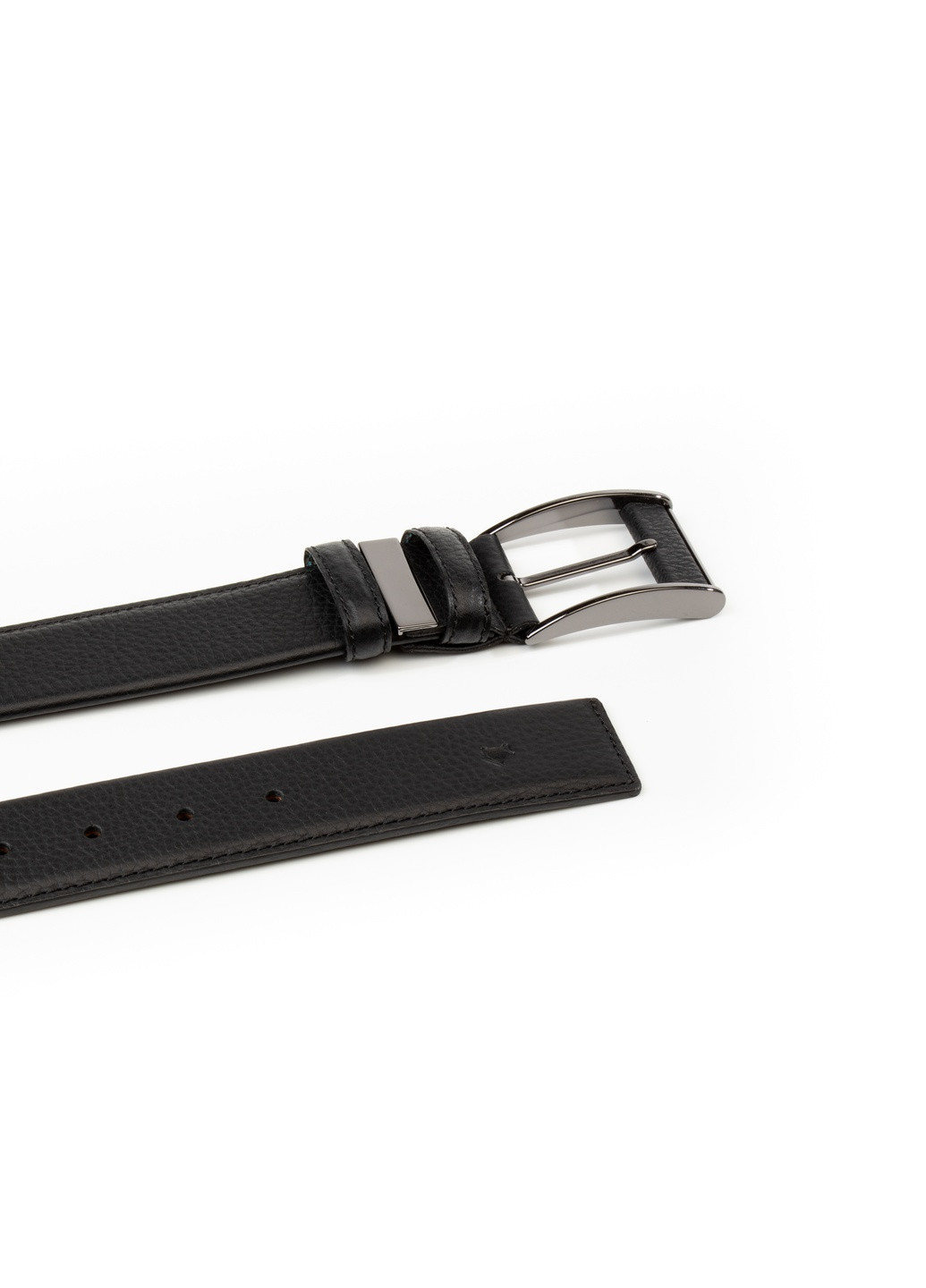 Ремінь із натуральної шкіри Superiore чорний Krago (259368518)