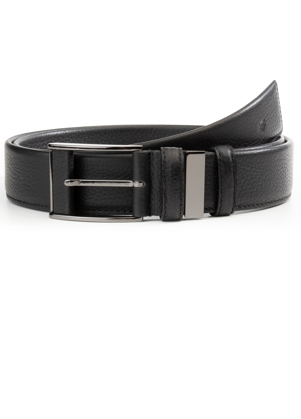 Ремінь із натуральної шкіри Superiore чорний Krago (259368518)